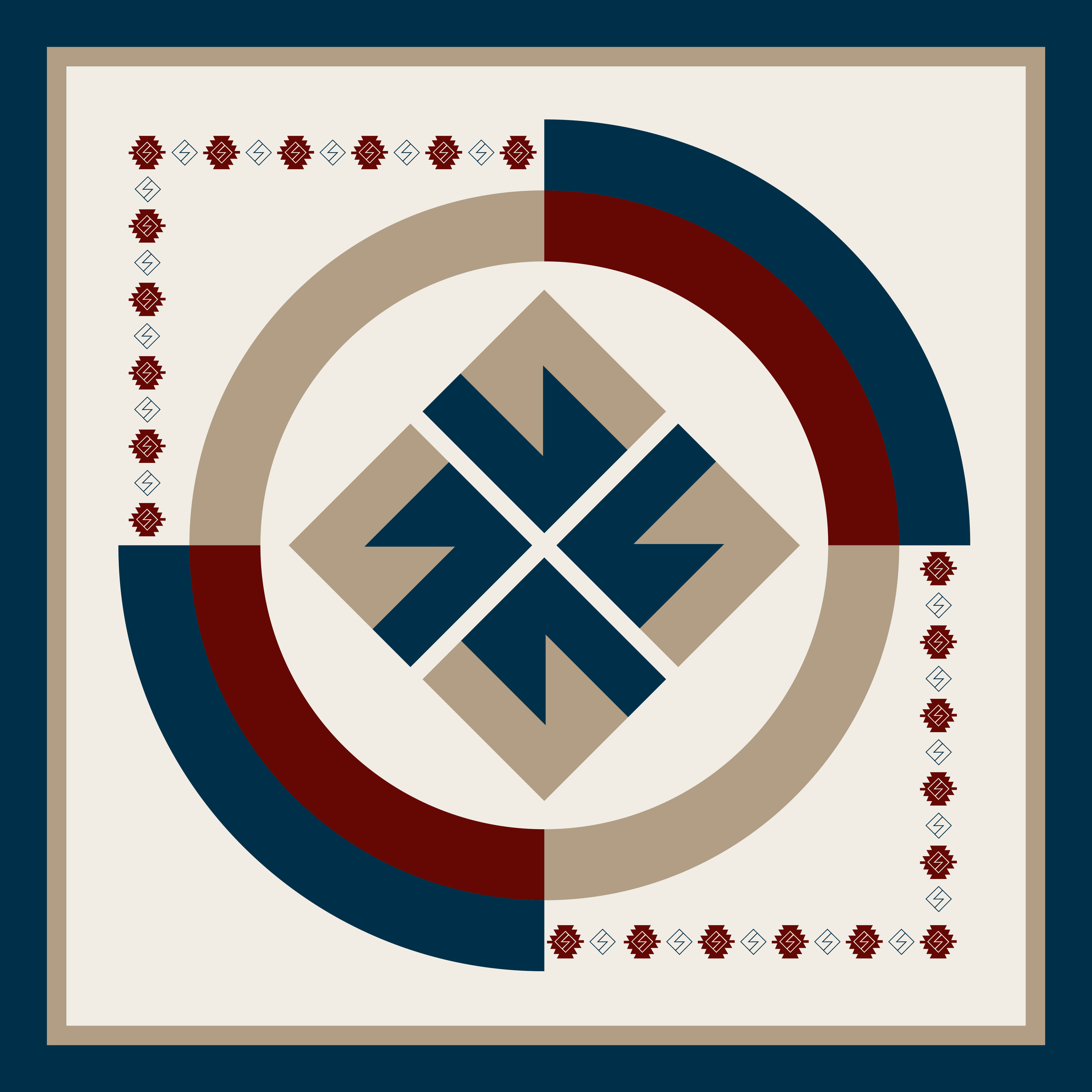 Firue Aşk & Birleşim Motifli Fular