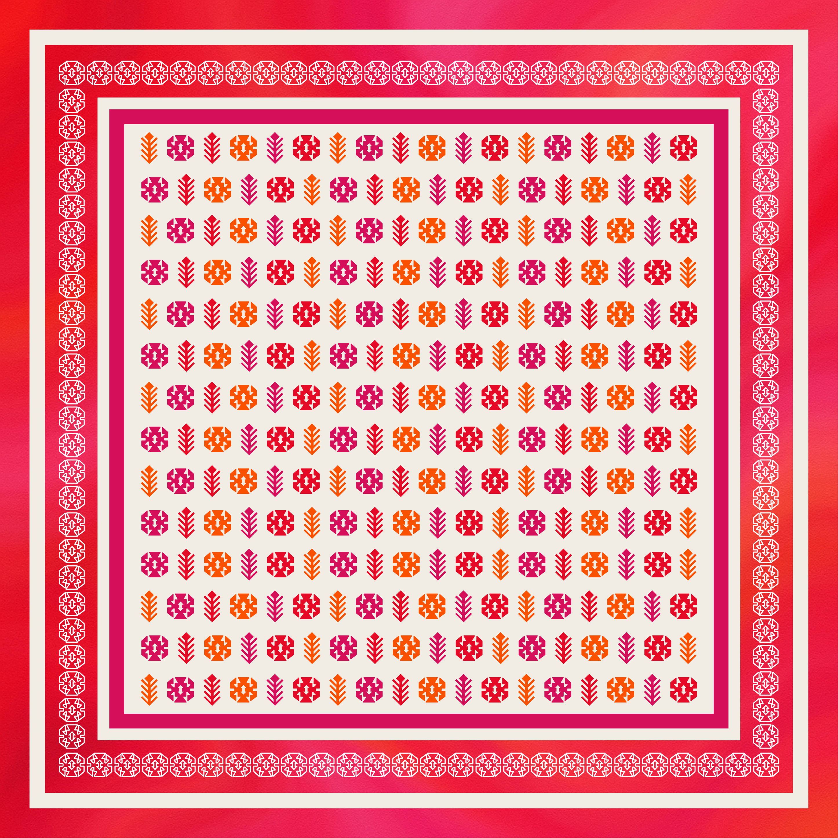 Firue Bereket Motifli Cep Mendili