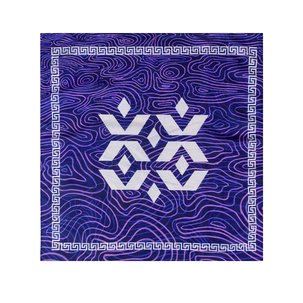 Firue Su Yolu Motifli Fular