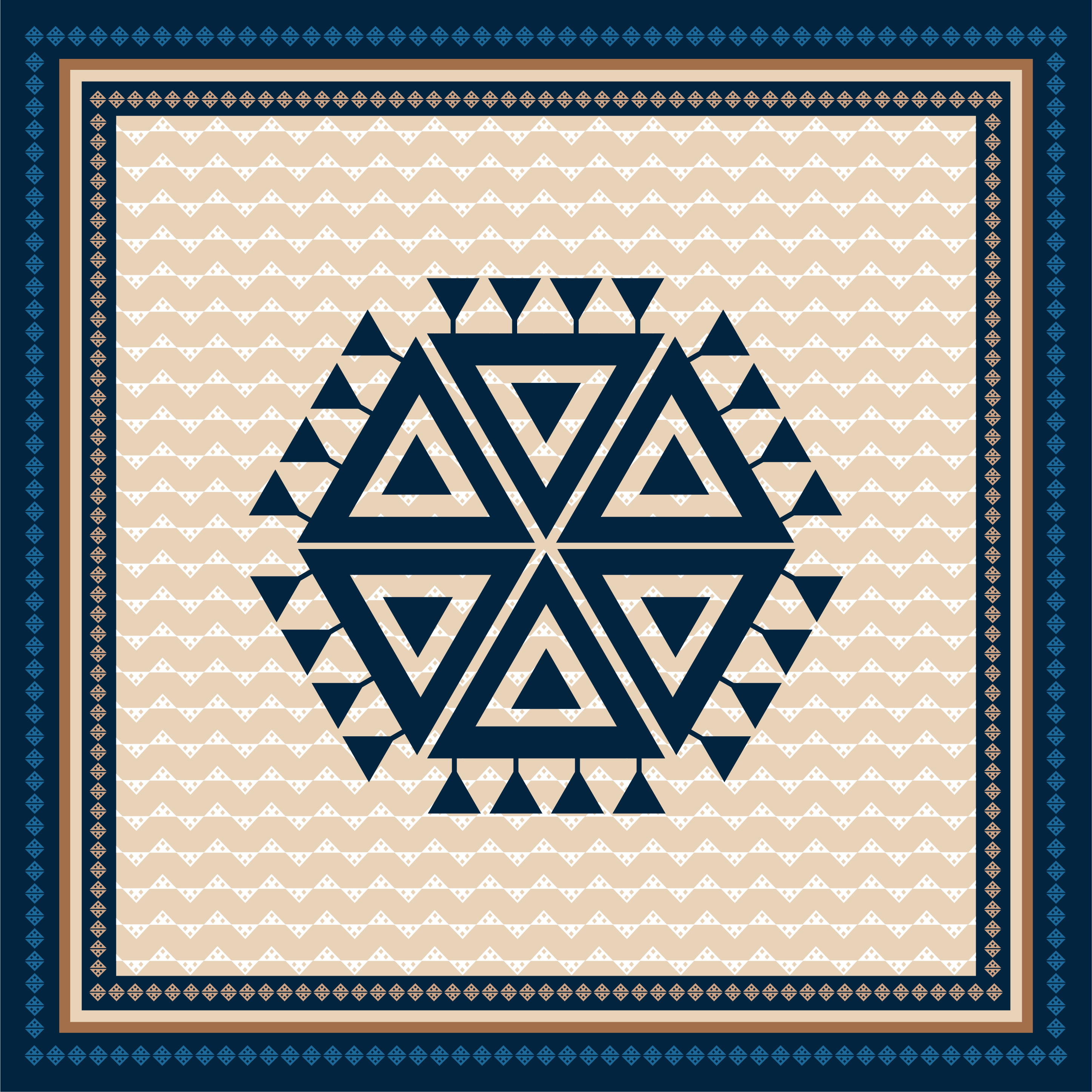 Firue Nazar & Muska Motifli Cep Mendili