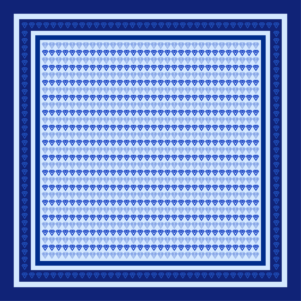 Firue Koçboynuzu Motifli Cep Mendili